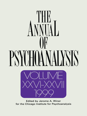 cover image of The Annual of Psychoanalysis, V. 26/27